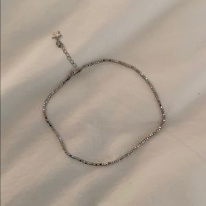silver choker necklace